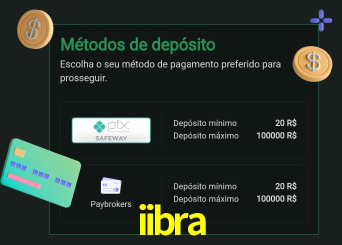 O cassino iibra oferece uma grande variedade de métodos de pagamento